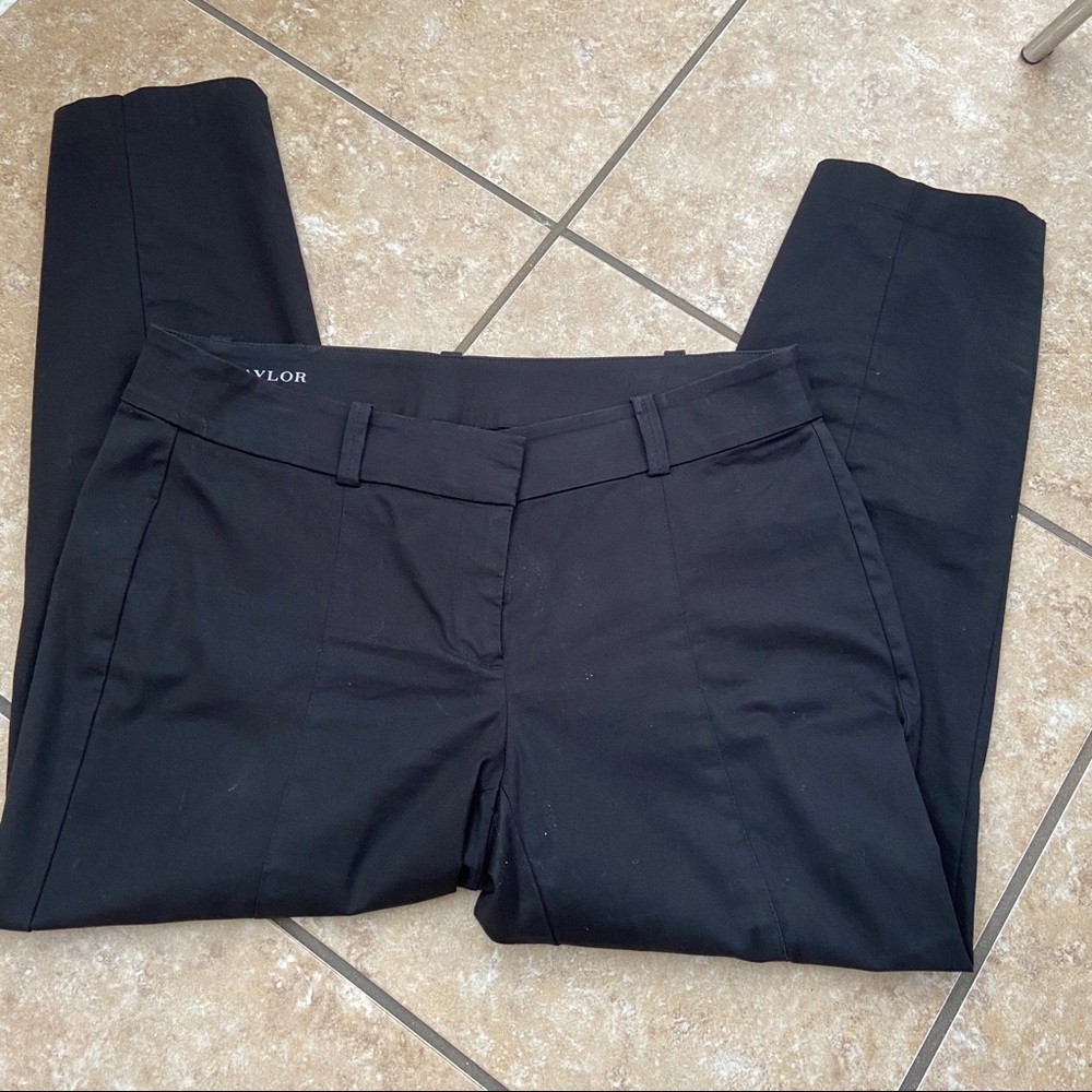 Ann Taylor Carnegie Black crop size 10